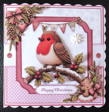 WOODLAND BIRDS AT CHRISTMAS by Davina Rundle