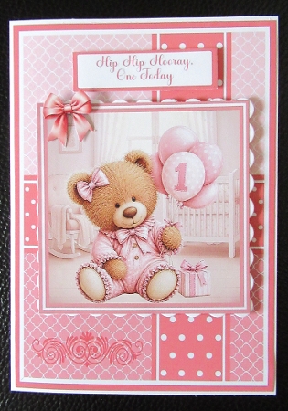 1st Birthday Girl Mini Kit 5x7 (3) by Davina Rundle