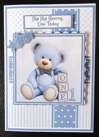 1st Birthday Boy Mini Kit 5x7 (3) by Davina Rundle