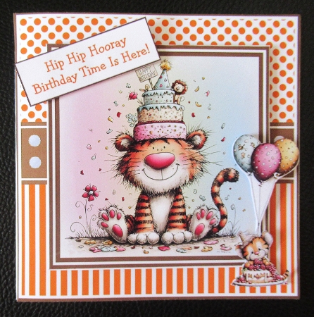Birthday Tiger Mini Kit 7x7 (5) by Davina Rundle