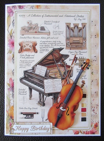 A5 Music ephemera choice of four mini kit by Davina Rundle