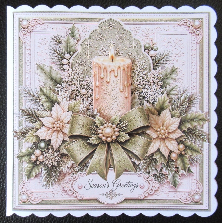 Candle Pinsettia Green by Davina Rundle