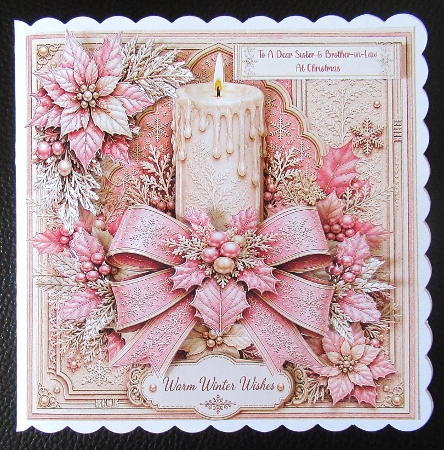 Candle Pinsettia Soft Pink by Davina Rundle
