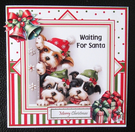 Cute Christmas Pups Mini Page Kit by Davina Rundle