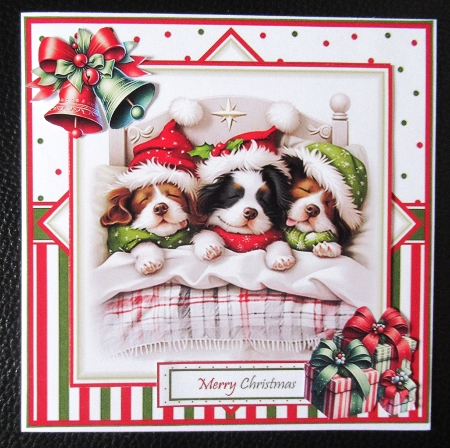 Cute Christmas Pups Mini Page Kit by Davina Rundle