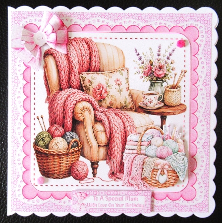 7x7 The lady love to knit and crochet choice of four mini kit by Davina Rundle
