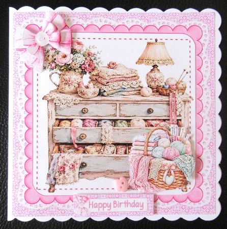 7x7 The lady love to knit and crochet choice of four mini kit by Davina Rundle