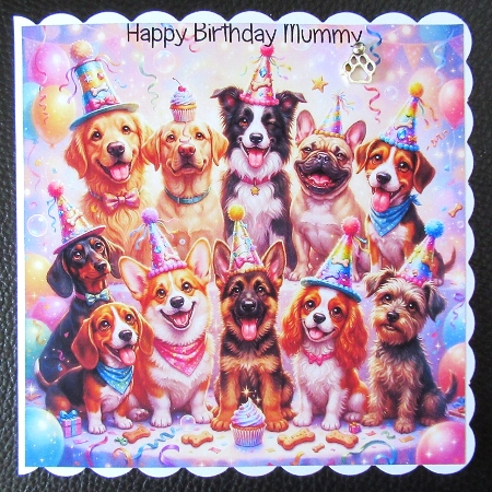 Birthday dog bunch by Davina Rundle