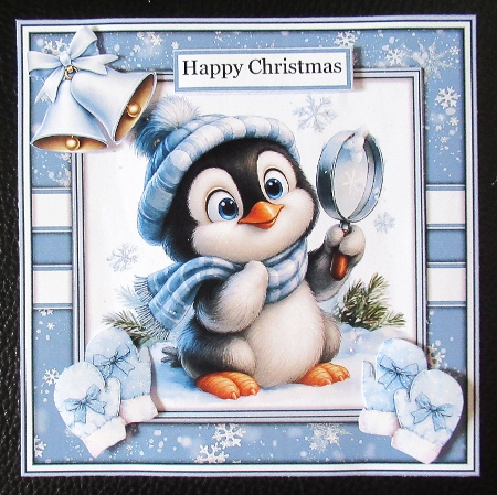 Little Penguin Snow Detective - Mini Kit 6x6 by Davina Rundle