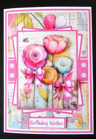 Pastel Spring Flowers #2 Mini Kit 5x7 (3) by Davina Rundle