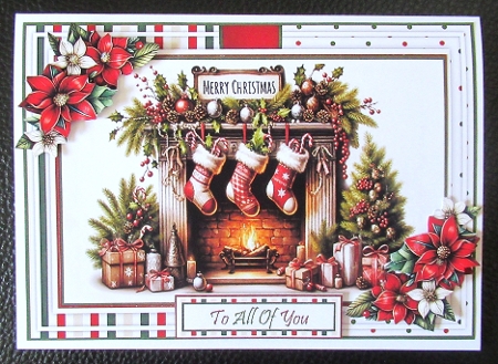 Festive Fireplace Mini Kit by Davina Rundle