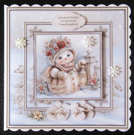 Cute Little Snowman - Mini Kit 6x6 by Davina Rundle