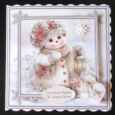 Cute Little Snowman - Mini Kit 6x6 by Davina Rundle