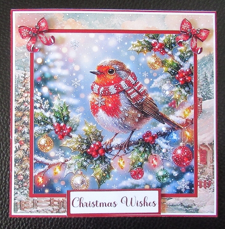 Bejewelled festive robin  by Davina Rundle