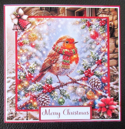 Bejewelled festive robin  by Davina Rundle