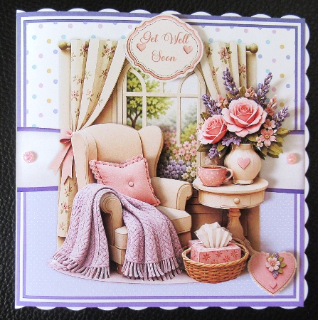 GET WELL with decoupage by Davina Rundle