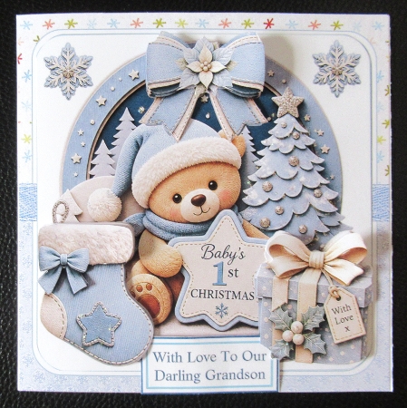 7x7 Baby boys first Christmas choice of two mini kit by Davina Rundle