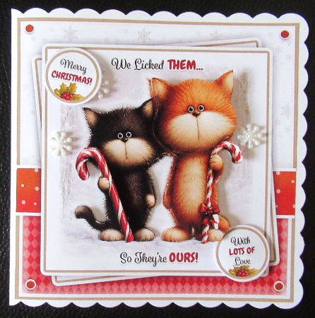 Candy Cane Kitties Mini Kit by Davina Rundle