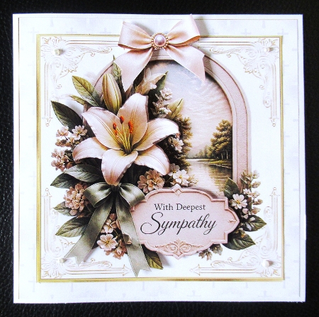 7x7 With deepest sympathy choice of four mini kit by Davina Rundle