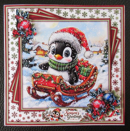 Christmas Penquin Various - Mini Kit 6x6 by Davina Rundle