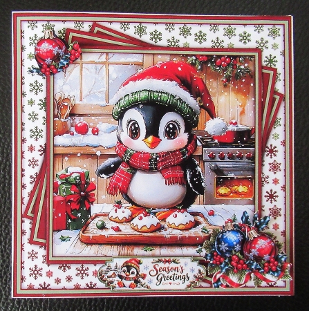 Christmas Penquin Various - Mini Kit 6x6 by Davina Rundle