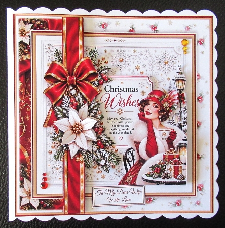 May Your Christmas Be Filled With Sparkle 7X7 by Davina Rundle