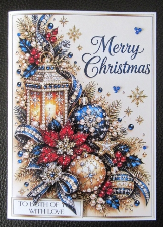 Christmas Lantern Card Front Kit-2 by Davina Rundle