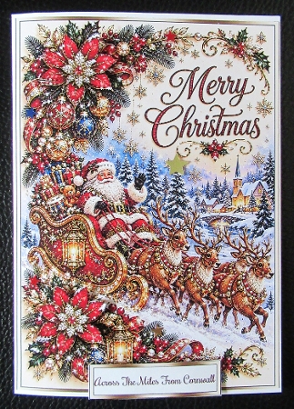 Christmas Santa Claus Card Front Kit-10 by Davina Rundle