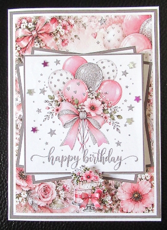Flowers & Balloons Mini Kit 5x7 (3) by Davina Rundle