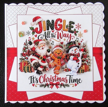 7x7 Whimsical Christmas greetings choice four mini kit by Davina Rundle