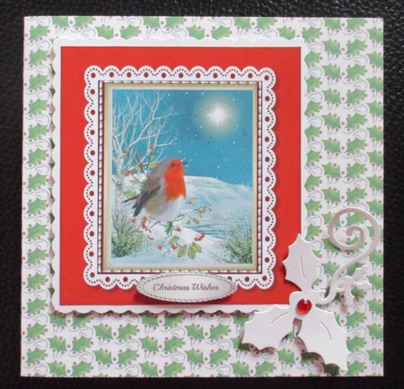 Christmas Holly Vellum by Davina Rundle