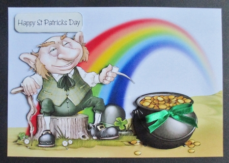 Pot of Gold Card Front by Davina Rundle