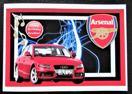 Red Audi Sport on Lightning Background by Davina Rundle
