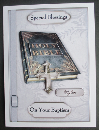 First Communion - Boy - Card Front with Step by Step by Davina Rundle