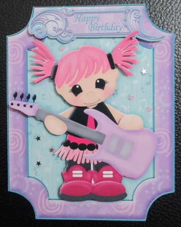 Rock Chick Topper and Decoupage by Davina Rundle