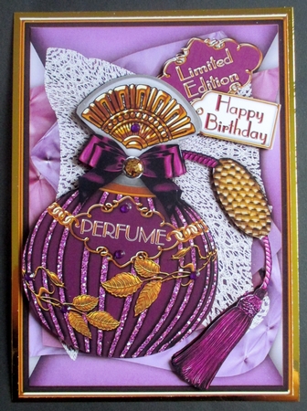 Amethyst Perfume 7x5in Decoupage Step by Step Sheet by Davina Rundle