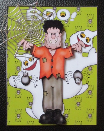Frankie and Friends Halloween Decoupage by Davina Rundle