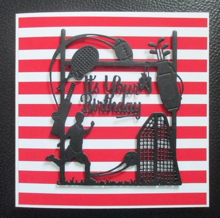 Stripes (red & White) by Davina Rundle