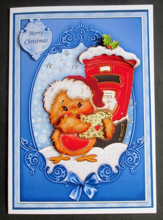 Robin & Letter to Santa Christmas Decoupage by Davina Rundle