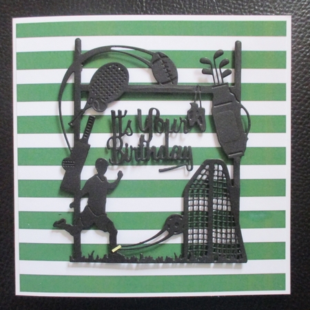 Stripes (green & White) by Davina Rundle