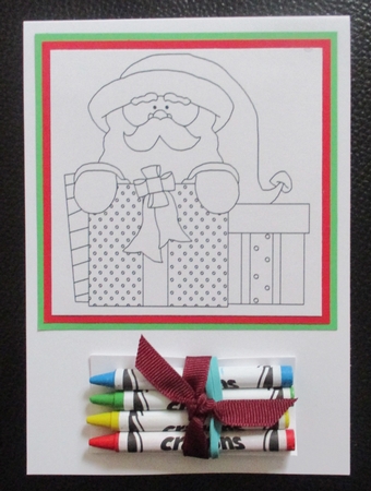 Christmas Present Santa Digital Stamp by Davina Rundle