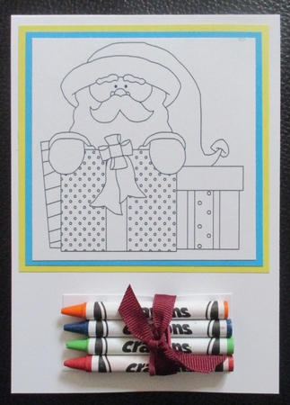 Christmas Present Santa Digital Stamp by Davina Rundle
