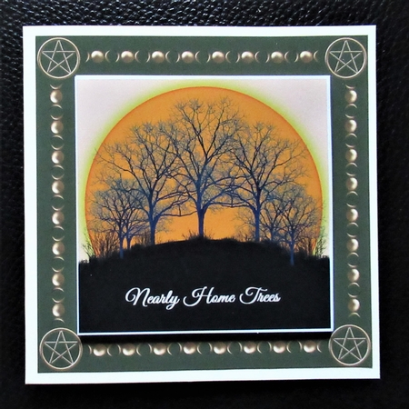 8 Inch Pagan Winter Sunrise Sunset on Green + 6 Sentiments by Davina Rundle