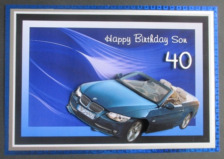 Bmw Convertible Decoupage by Davina Rundle
