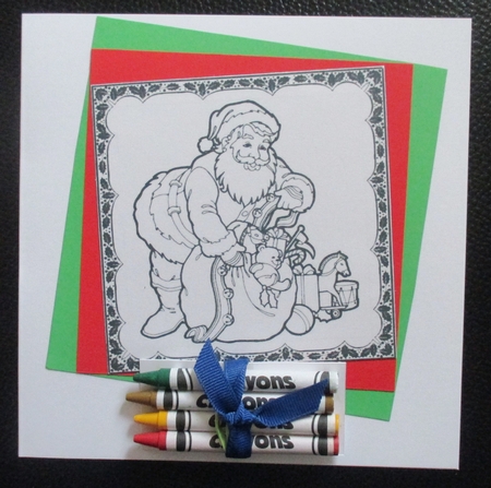 Digital Stamp - Santa Filling His Sack by Davina Rundle