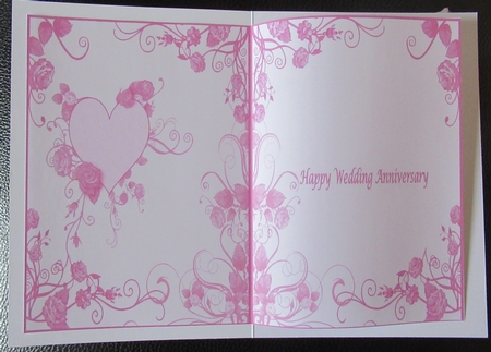 Happy Anniversary Insert by Davina Rundle
