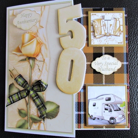 Golden Wedding Anniversary or Birthday Over the Side by Davina Rundle