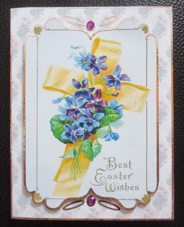 Yellow Ribbon Easter Cross by Davina Rundle