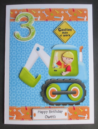 Man in Digger Age 3 by Davina Rundle