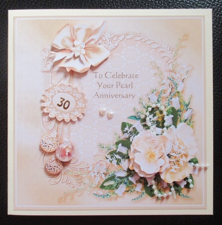 Cream Roses on a Vintage Frame - 8in x 8in Decoupage by Davina Rundle